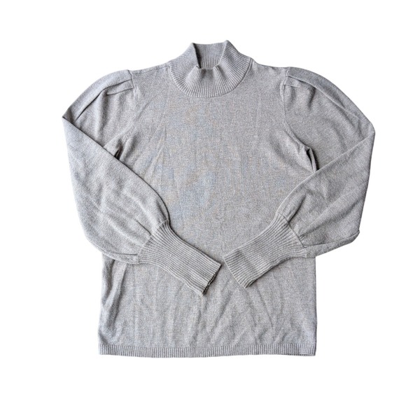 Premise Women's Mock Neck Puff Sleeve Knit Sweater Blouse Top - Size S - Picture 1 of 5